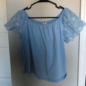 forever 21 cropped off the shoulder top